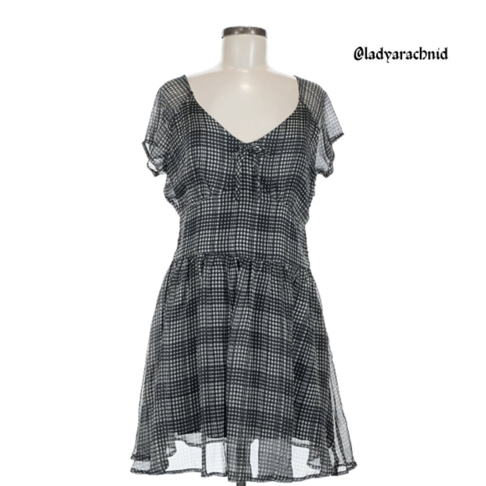 DISTURBIA Darling sheer check mini dress - Picture 6 of 8